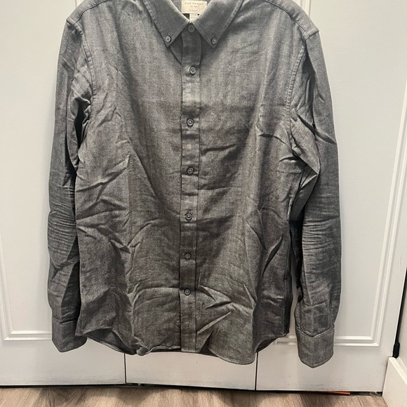 Club Monaco Herringbone Flannel Shirt - Picture 3 of 5